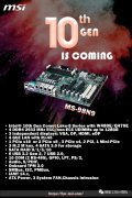 微星发布MS-98N9酷睿十代ATX 工业母板Intel W480E/470E 芯片组板载4网口13个USB10串口支持2GPU显卡2路PCI多PCI-EX4板载TPM